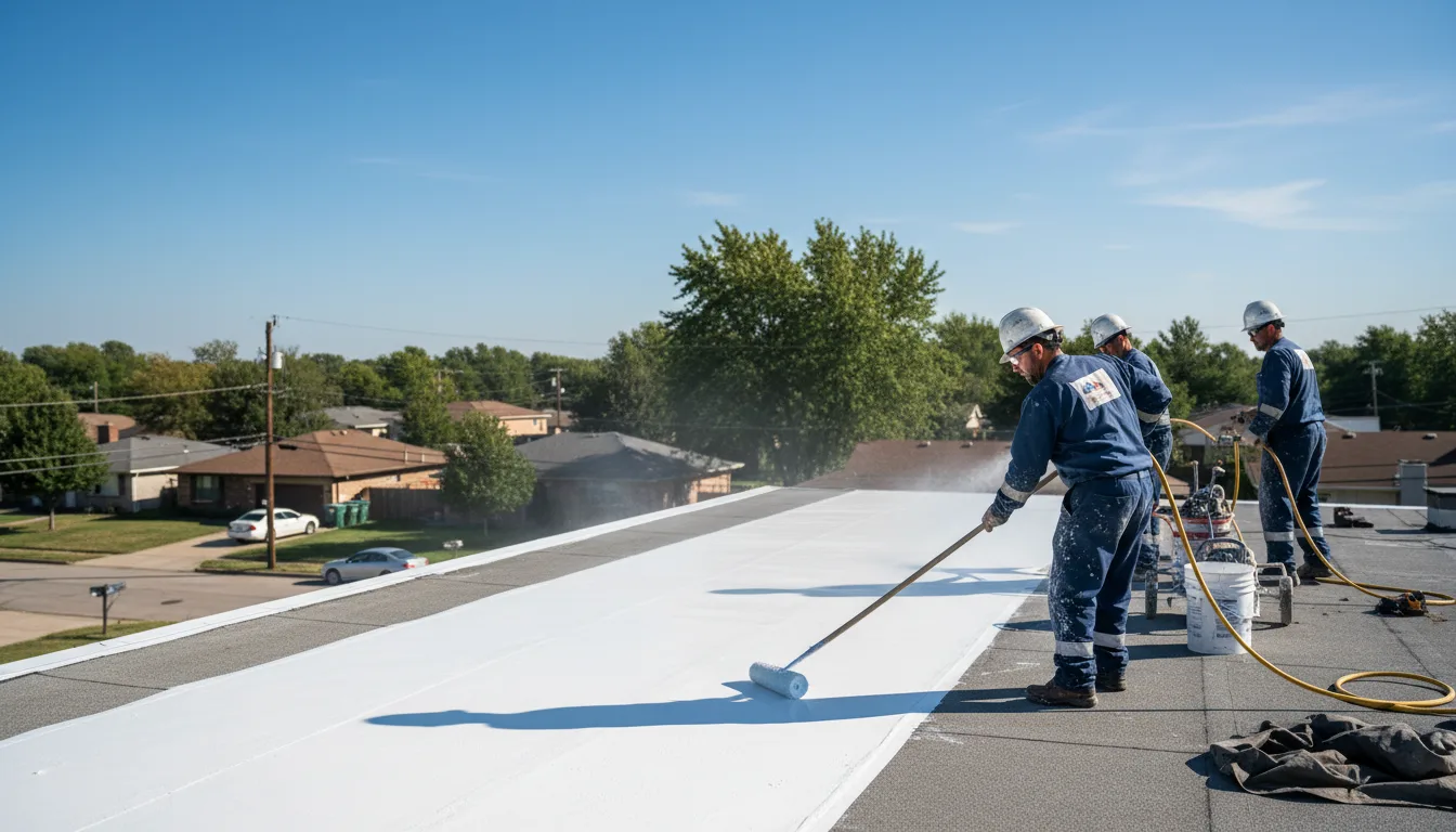 Commercial roof coating in Camden, NC near me